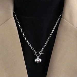 NEW LOVE HEART 925 STERLING SILVER NECKLACE